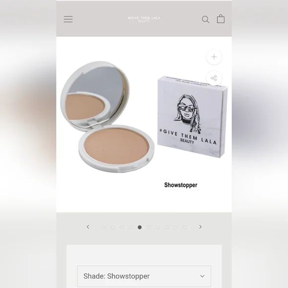 5/75$ GIVE THEM LALA BEAUTY Pressed Highlighter in Showstopper - Picture 2 of 13